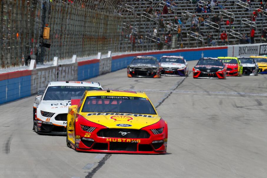Team Penske’s Joey Logano won the first stage and looked to be a contender. Team Penske’s Joey Logano won the first stage and looked to be a contender.